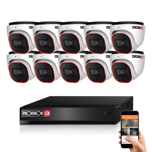 Provision AHD-36 Dome 10-camera surveillance system 2MP 5x ZOOM