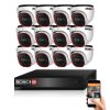 Provision AHD-36 Dome 12-camera CCTV system 2MP 5x ZOOM