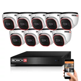 Provision AHD-36 Dome 9-camera security system 2MP 5x ZOOM
