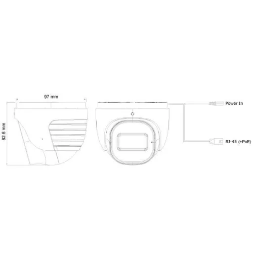Provision PR-DI-320IPSN-28-V4 2MP dome IP security camera