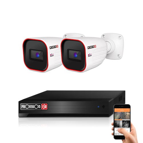 Provision 2-camera security IP camera system 2MP