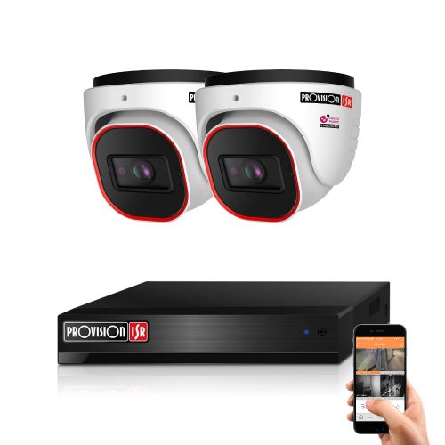 Provision 2 dome security camera IP camera system 2MP
