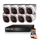 Provision 8 dome security IP camera system 2MP