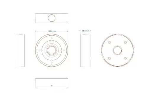 Provision large junction box for I6 / DI varifocal cameras PR-JB14IP64