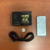 RM309 4K HDMI switch with 3 inputs and remote control
