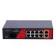 Safire SF-SW1008HIPOE-H-120 10 portos Hi-PoE switch, 8x PoE + 2x Gigabit uplink, 120W