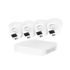   Techson 4 dome kamerás rendszer szett (2MP, színes éjjellátással, 8 csatornás rögzítővel)