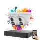 Uniview 2-dome IP camera system with 4MP colour night vision
