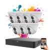 Uniview 7 dome camera IP surveillance system with 4MP resolution and color night vision