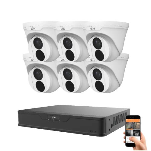 Uniview 6 dome camera IP surveillance system 4MP