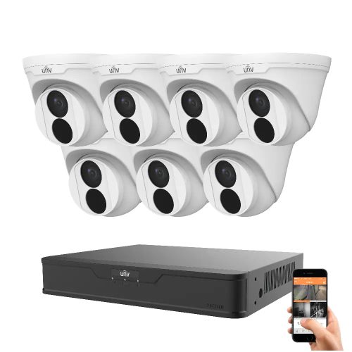 Uniview 7 dome camera IP surveillance system 4MP