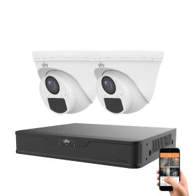 Uniview 2 security dome camera system 5MP
