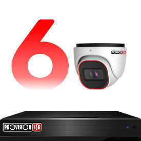 6 camera CCTV system kit