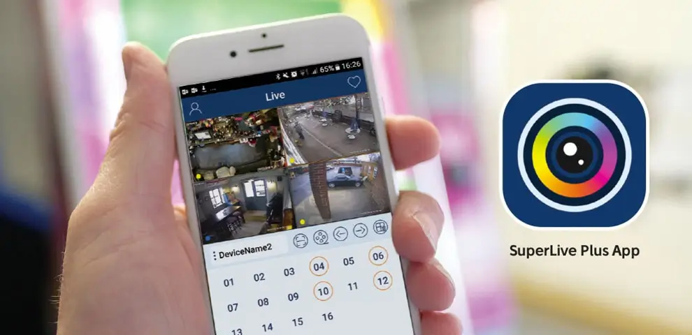 Camera viewing app on phone